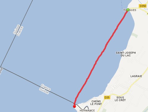 race 5 km sur le Leman