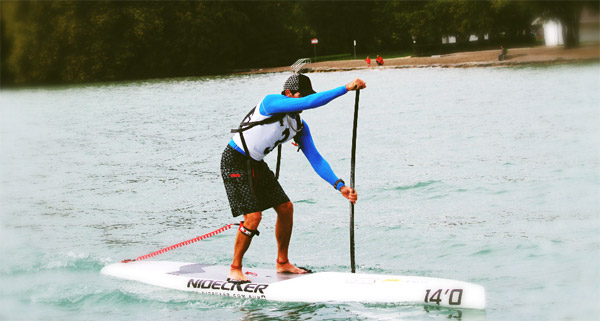 Jean-Luc Malfroid à l'open race du lac d'Annecy en 2012