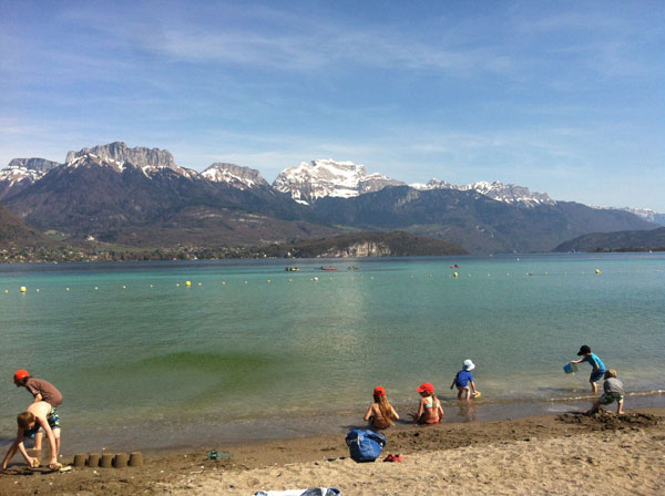 Plage de Sevrier depart et arrivée de la Race